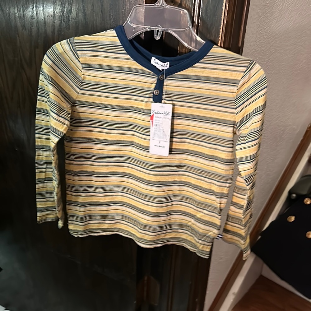 NWT Splendid striped Henley top